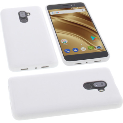 Tasche für Ulefone S8 Pro Handytasche Schutz Hülle TPU Gummi Case Weiß