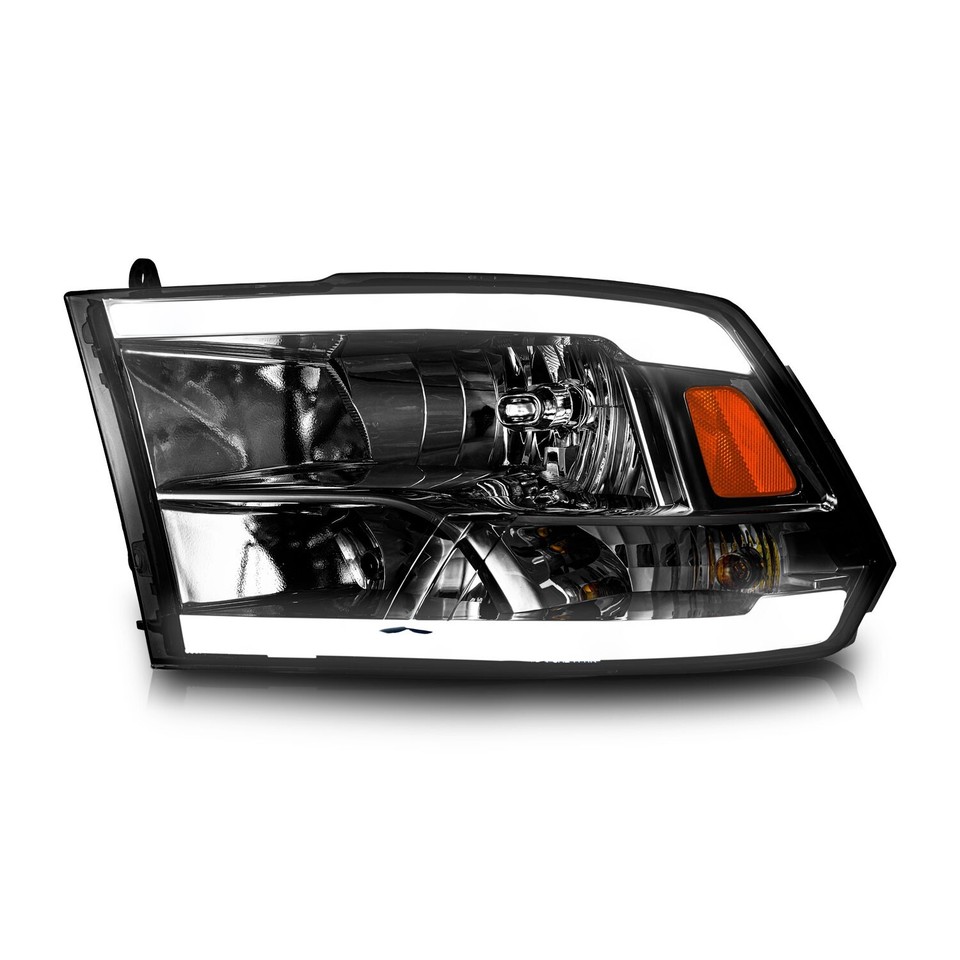 WEELMOTO Headlight Assembly For Dodge Ram 1500 / 2500 / 3500 (2009-2012) – Halogen, Pair, DOT/SAE-636172
