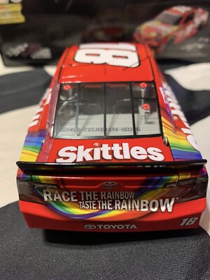 2014 Kyle Busch Autographed #18 Skittles Action 1/24 | eBay