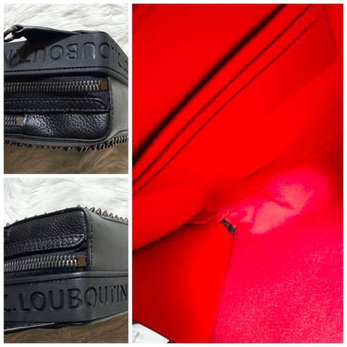 Borsa Christian Louboutin in pelle originale ottime condizioni tracolla nera - Foto 18 di 20