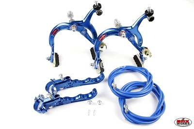 Genuine Dia-Compe MX1000 - MX120 - Dark Blue Brake Set - Suits Old School BMX