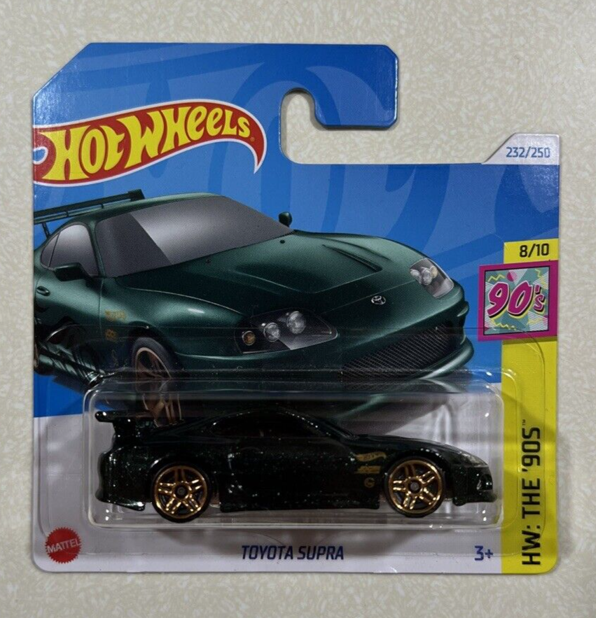 NEW 2024 Hot Wheels Toyota Supra Emerald Green Metallic Short Card