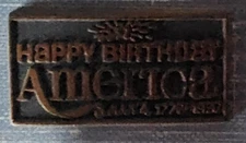 Happy Birthday America Bicentennial Fridge Magnet