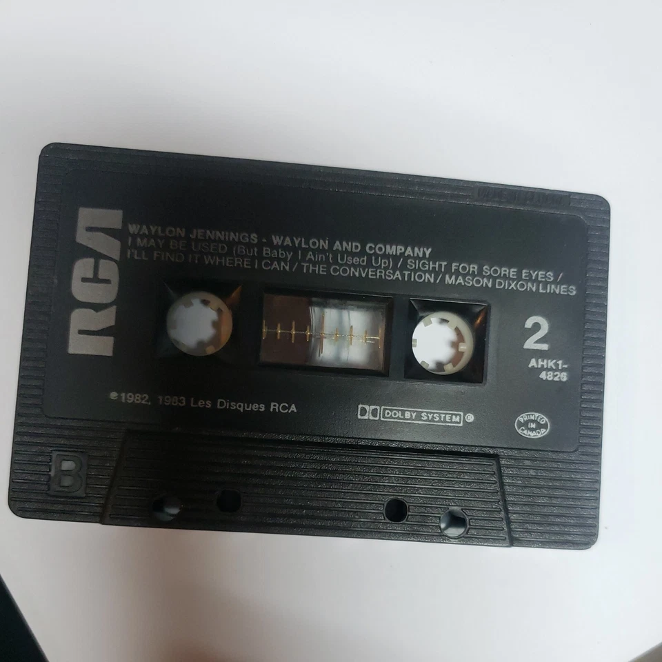 Waylon Jennings waylon and company cassette only no case or j-card - Image 2 of 2