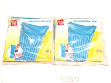 Play Day *Lot of 2* Transparent 5' 6" Pool Inflatable Lounge Adult Size Mat Raft