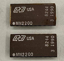 Lot of 2 Micro Networks MN2200 Hybrid Instrumentation Amplifier IC CDIP-18 Used