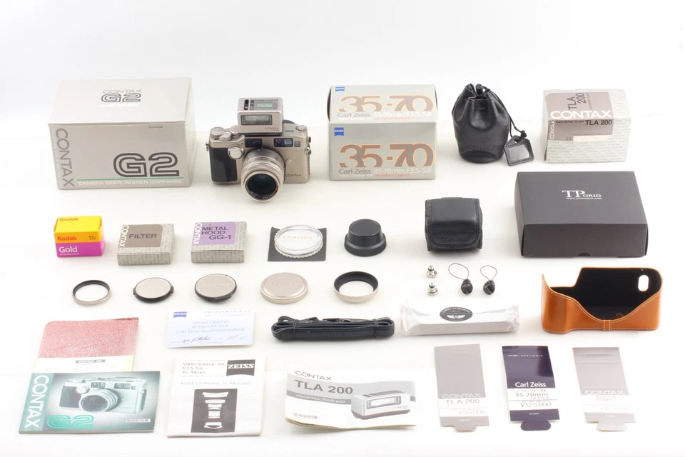 Contax G2【EXCELENTE COMO NUEVO con Cajas】Cámara fotográfica 35-70mmF3.5-5.6 Lente TLA200 JAPÓN Foto 2 de 4