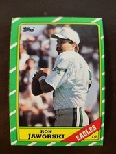 1986 Topps Football # 269 Ron Jaworski Eagles     341