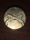 Vintage WW2 US Army Military Police Collar Insignia Screwback Badge #022525-6