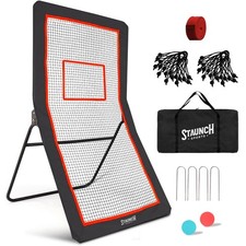 4x7ft Lacrosse Rebounder for Backyard, Fields or Indoors - Strong Rebounder N...