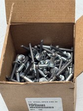 1/4 Steel Open End Blind Pop Rivets 100 Pack Zinc Plated Rivets Made in USA