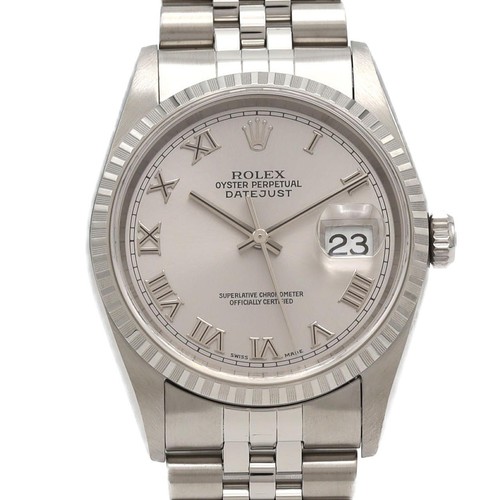 Authentic Rolex Datejust 16220-5 Stainless Steel Mechanical Automatic A-seri...