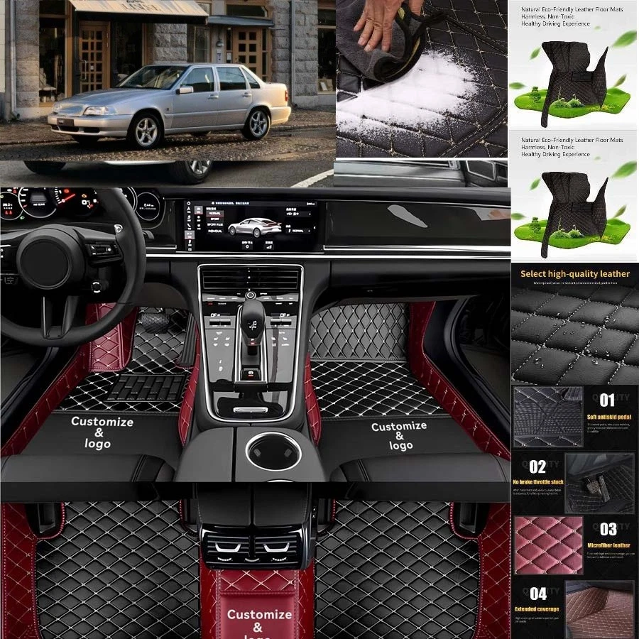 For Volvo S70 Car Floor Mats Custom Waterproof Luxury Carpets Auto Liner Foto 4 de 4