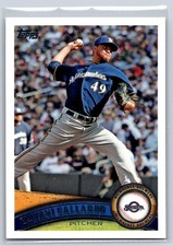 2011 Topps #465a Yovani Gallardo