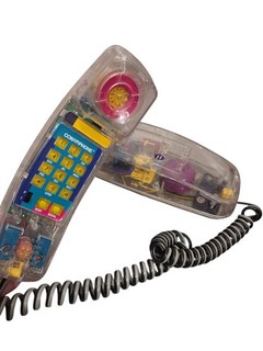 Vintage Conair Transparent Phone Retro 80s 90s Clear Model SW205