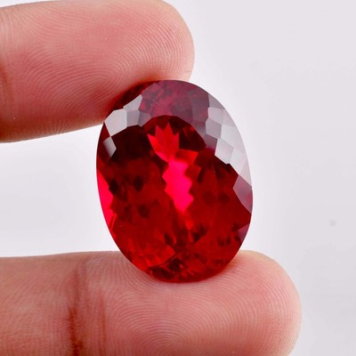 AAA 20 x 10 mm Flawless Mogok Blood Red Ruby GIT Certified Loose Gemstone