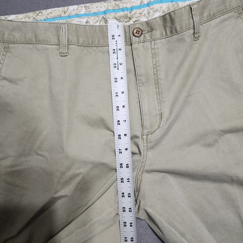 Short chino homme Tommy Bahama Boracay plat devant 7" taille 40 kaki neuf avec étiquette 99€ neuf - Photo 3/12