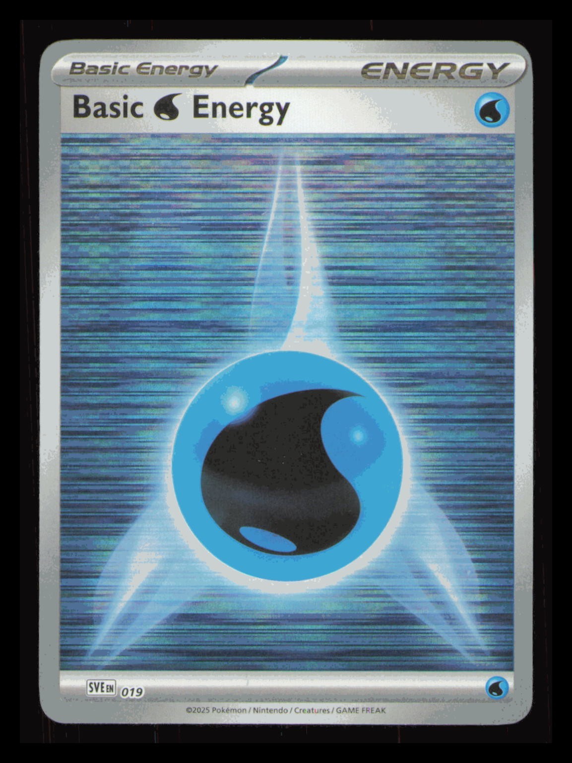 Pokemon TCG Basic Water Energy Full Art Holo SV Scarlet & Violet 019 English