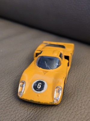 Vintage Politoys Export No 583 Alfa Romeo 33 1/43 Made in Italy Oldtimer Gelb