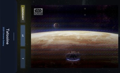 Tatooine - Prism Refractor 75cc - Star Wars Card Trader Galaxy Chrome 2025