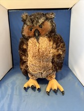 Giant Stuffed Owl Melissa Doug 17" Tall Plush Toy Stuffed Animal