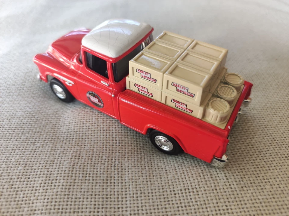 Modellino Harley Davidson 1955 Chevy Cameo Pickup Truck Dime Bank 1:43 Pressofus - Immagine 4 di 4