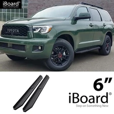 APS Running Board Black 6" Fit Toyota Sequoia 08-22