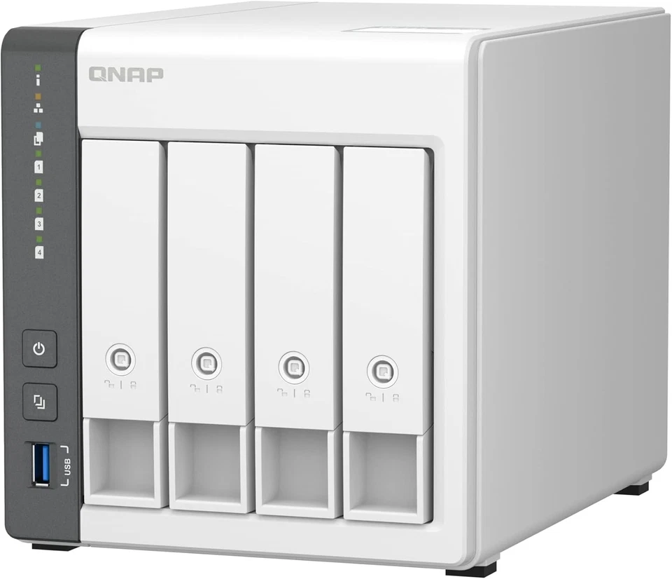 QNAP TS-433-4G 4-Bay NAS, ARM 4-core Cortex-A55 2.0GHz processor, 4 GB RAM Enclo - Image 3 of 4