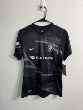 Nike Los Angeles Angel City Away Black Soccer Jersey P35369 Women&rsquo;s Sz Medium