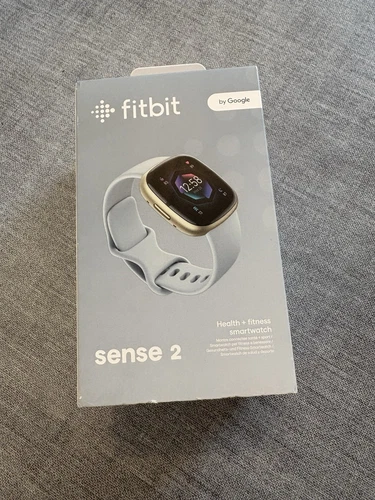 Fitbit Sense 2 Wristband Activity Tracker - Lunar White/Platinum Aluminum 