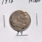 1915 (?) 1913 (?) Hobo Buffalo Nickel Hand Carved Coin    Lot 37