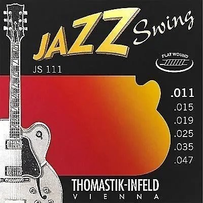 Thomastik-Infeld JS111 Jazz Swing Nickel Flat-Wound Guitar Strings - Light...