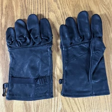 Vintage Black Leather Gloves Size 5 Nationwide Glove Company Military
