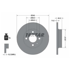 2x Bremsscheibe vorne für Fiat Seicento-600 187 | 254269