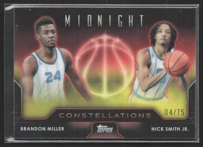 2023-24 Topps Midnight Brandon Miller / Nick Smith Jr. Constellations Dusk #C-2