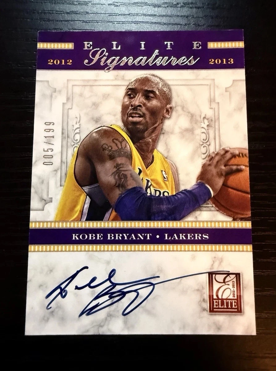 Kobe Bryant Basketball Trading Cards Autographed Sports 2012-13