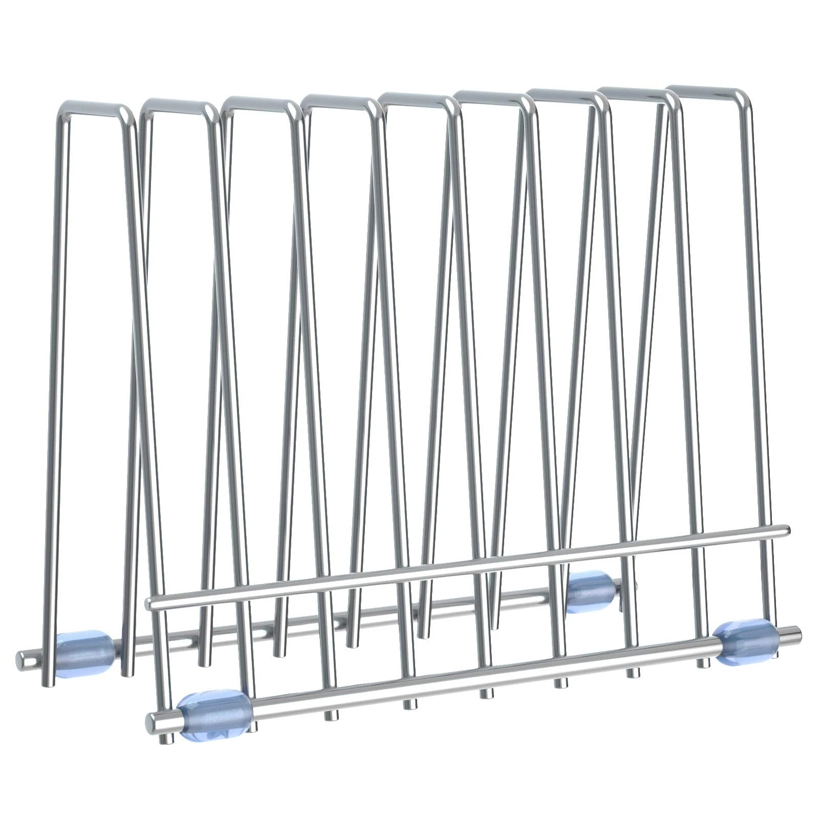 Reusable Storage Bags Rack, Drying Rack for Bags, Large, Silver
