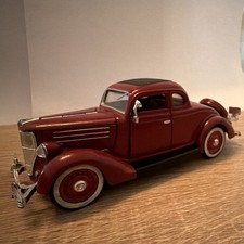 Signature Models 1936 Ford 3-window Coupe Diecast Red Doorshood Signature Models 1936 Ford 3-window Coupe Diecast Red Doorshood