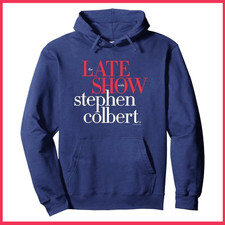 The Late Show with Stephen Colbert Hoodie Navy Gildan