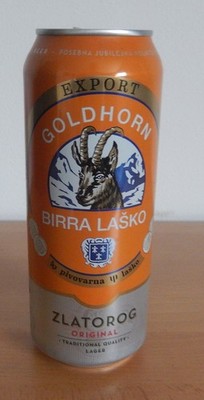 LASKO PIVO GOLDHORN EXPORT BEER EMPTY CAN 0,5L   Collector's  can
