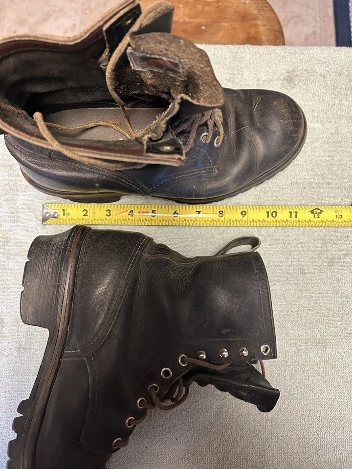Red Wing Black Logger Boots Size Is Probably 10 - Image 2 of 4