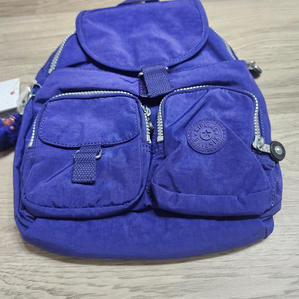 Kipling Leandro Black Furry Monkey Gorilla Keychain Backpack  display picture 3