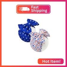 LDDCX 4th of July Bows for Baby Girls Headband, Newborn Bows Headbands Baby Hair