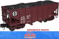 Atlas O 3007105-2 Santa Fe 55-Ton Fishbelly Hopper Car DIE-CAST O-Gauge NIB