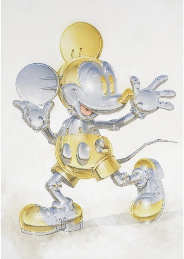 Mickey Mouse Now and Future Poster ×10 Hajime Sorayama poster Mickey Mouse Now and Future shibuya