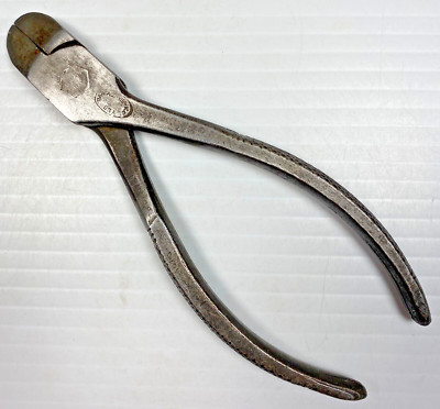 Vintage Barcalo Buffalo Tools 5-1/2  Long Diagonal Side Cutting Pliers USA Tool