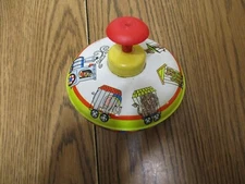 Vintage Toy Ohio Art 304G189 USA Litho Lithograph Metal Spinning Top Circus