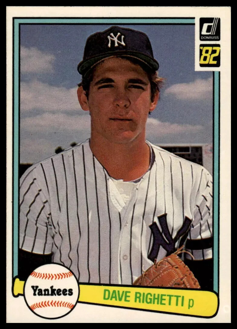 1982 Donruss #73 Dave Righetti New York Yankees RC Baseball Card