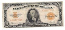 1922 $10 Gold Certificate