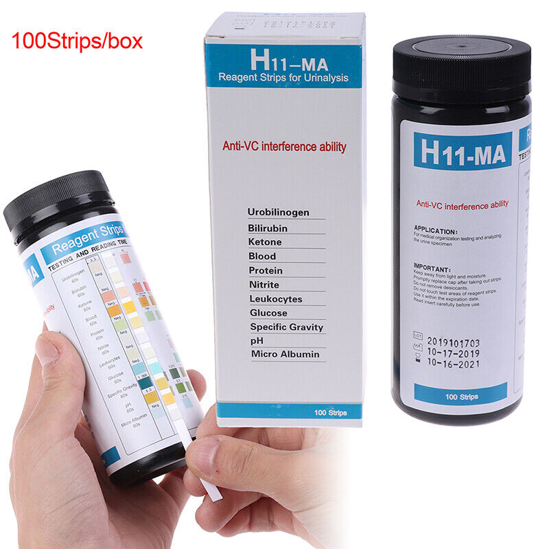 100Pcs 40％OFFの激安セール H-11MA Urine Test Strip Reagent Urinalysis Anti- 記念日 11